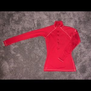 Coral Nike Pro Quarter Zip
